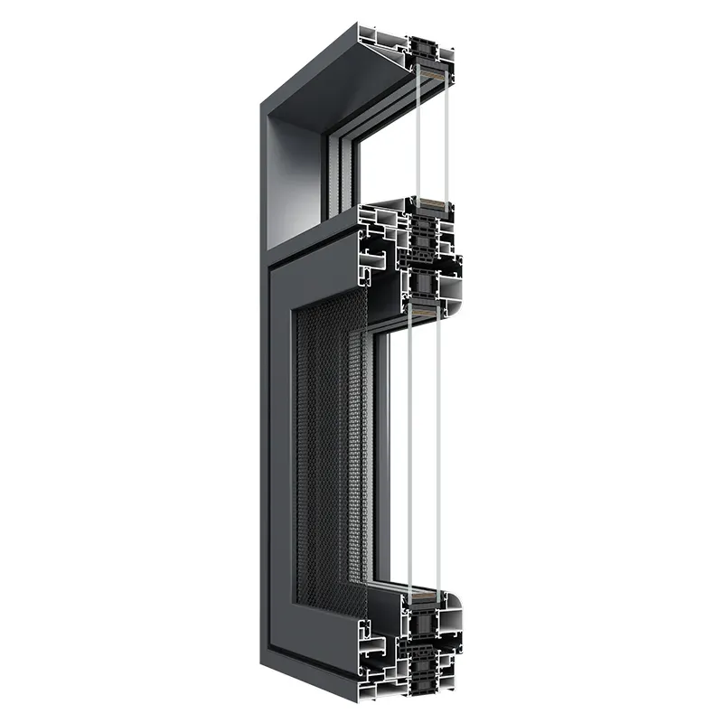 Z116XS แบบบูรณาการ หน้าต่าง-มุ้งลวด หน้าต่างระบบ