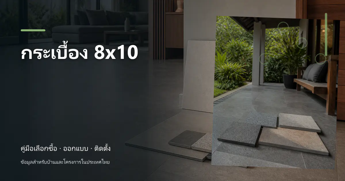 กระเบื้อง 8×10: ขนาด การคำนวณ และการเลือก