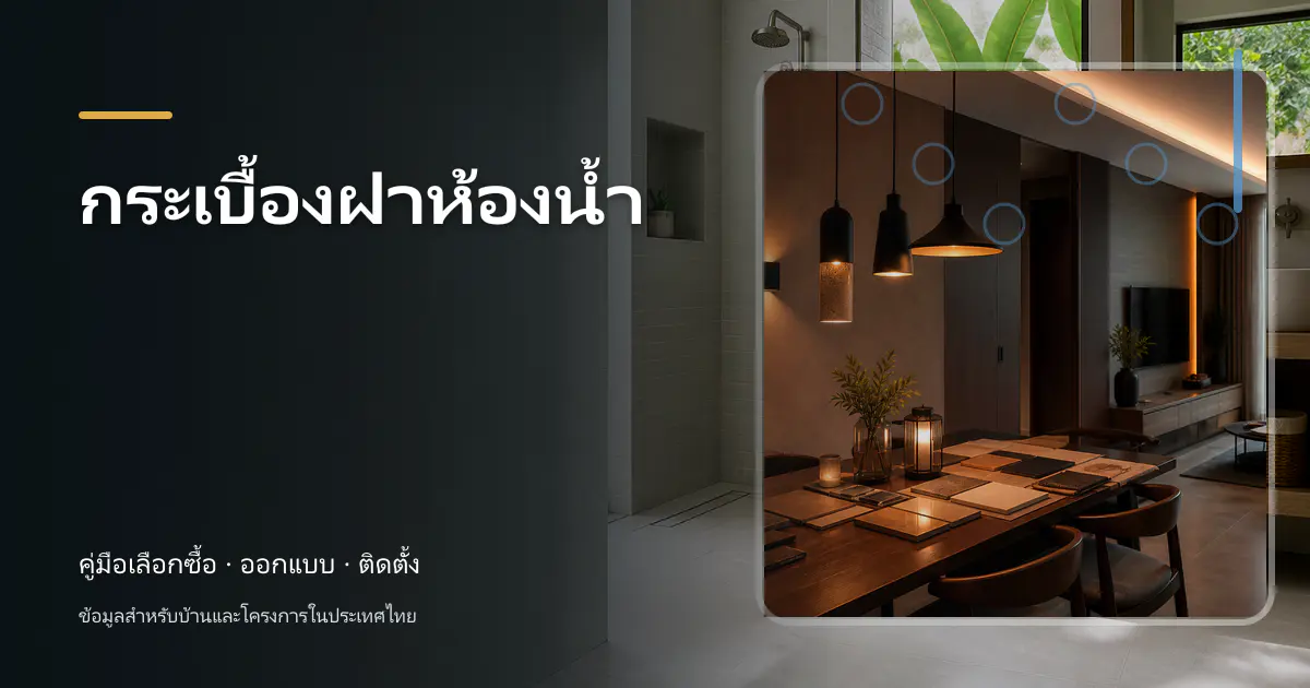 กระเบื้องฝาห้องน้ำ: คู่มือเลือกใช้สำหรับบ้านไทย