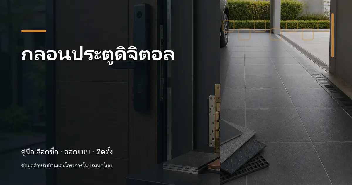 กลอนประตูดิจิตอล: คู่มือเลือกใช้สำหรับบ้านไทย