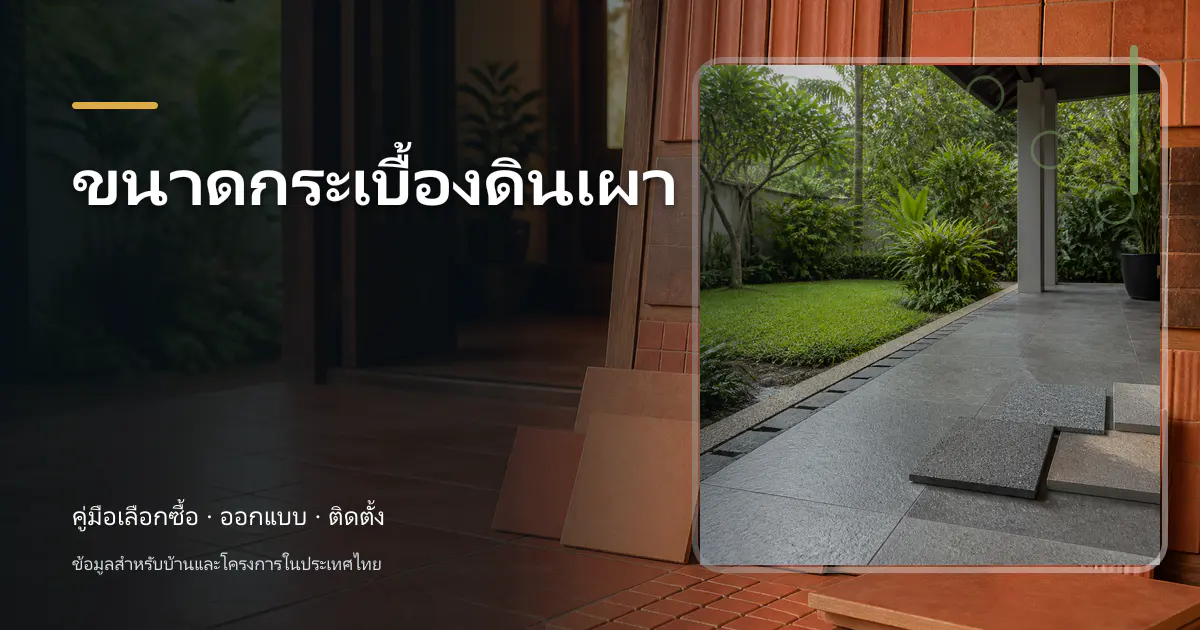 ขนาดกระเบื้องดินเผา: ขนาด การคำนวณ และการเลือก