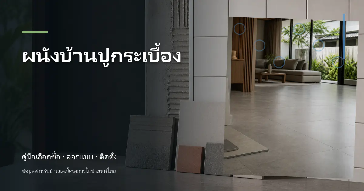 ผนังบ้านปูกระเบื้อง: ขั้นตอนและข้อควรระวัง