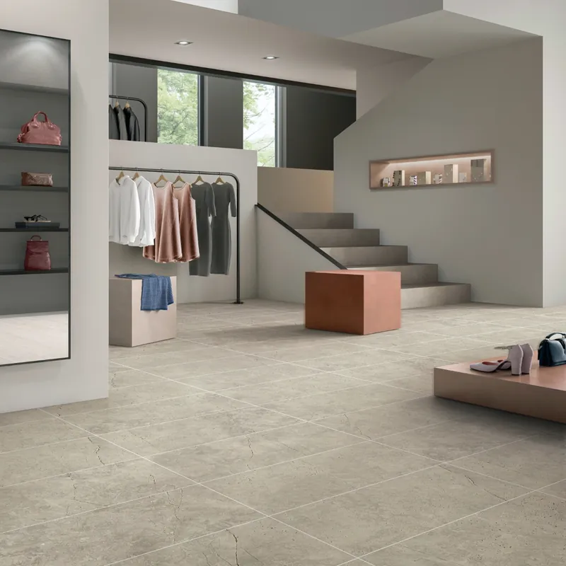 โทนอ่อน สีเบจ ธรรมชาติ หินปูน กระเบื้องหิน FW-LI-010
