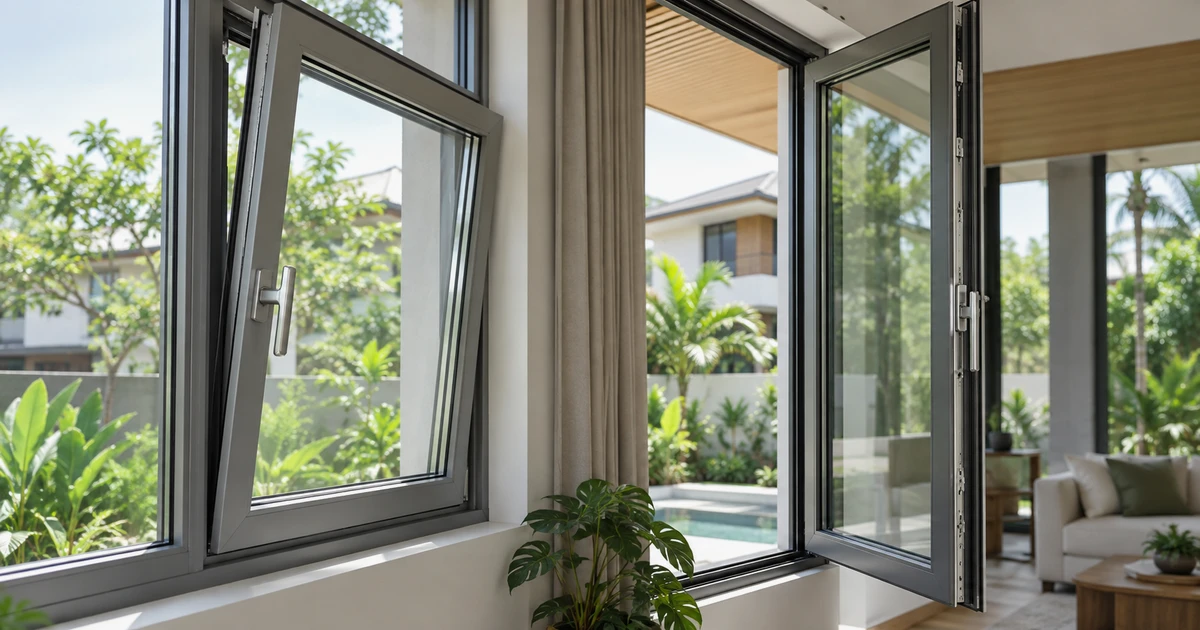 ภาพประกอบ Tilt-and-turn window: คู่มือเลือกใช้สำหรับบ้านไทย