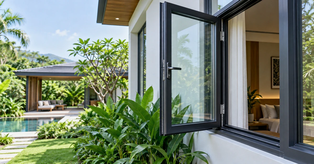 ภาพประกอบ Casement window: คู่มือเลือกใช้สำหรับบ้านไทย