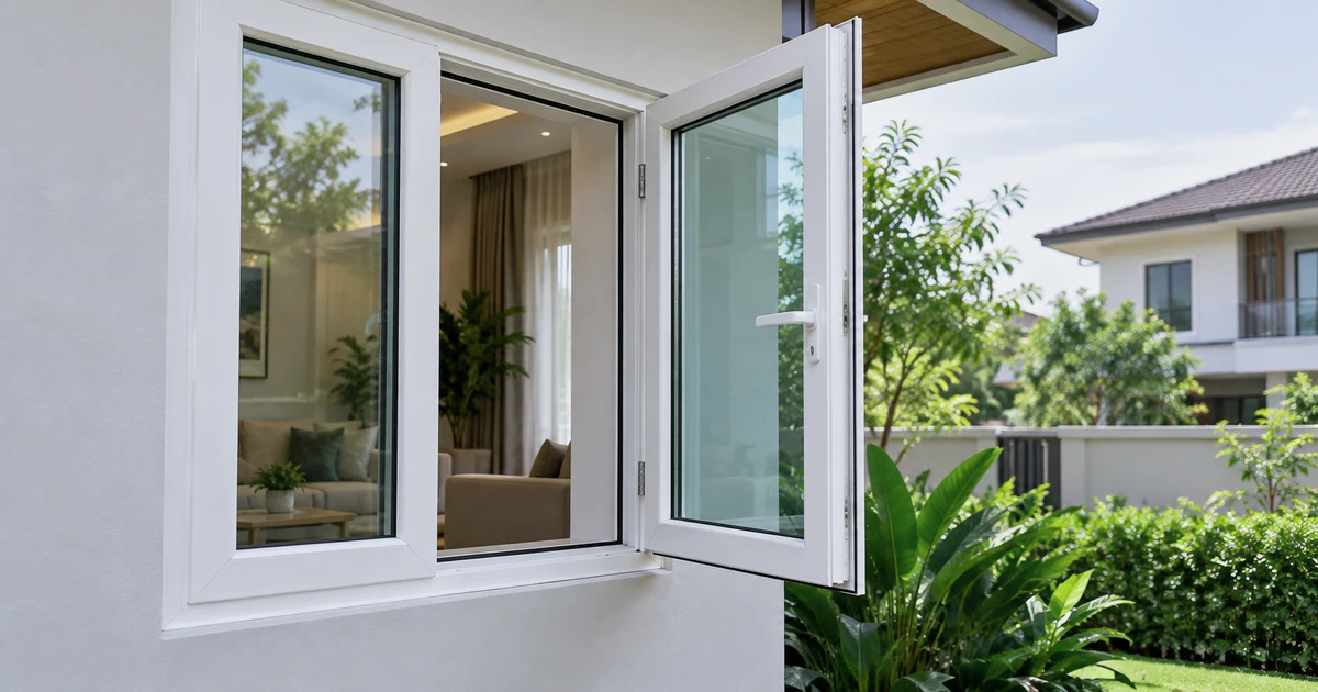 PVC-U casement window: เปรียบเทียบข้อดี ข้อจำกัด และการใช้งาน | Forge Windows