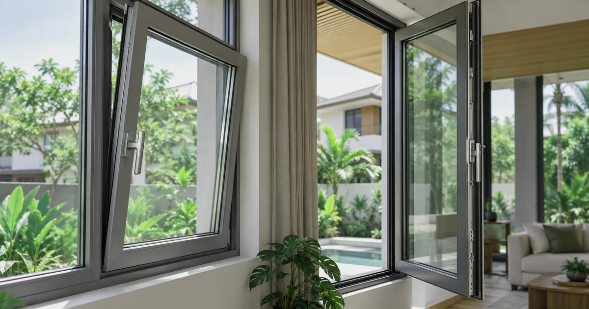 Tilt-and-turn window: เปรียบเทียบข้อดี ข้อจำกัด และการใช้งาน | Forge Windows