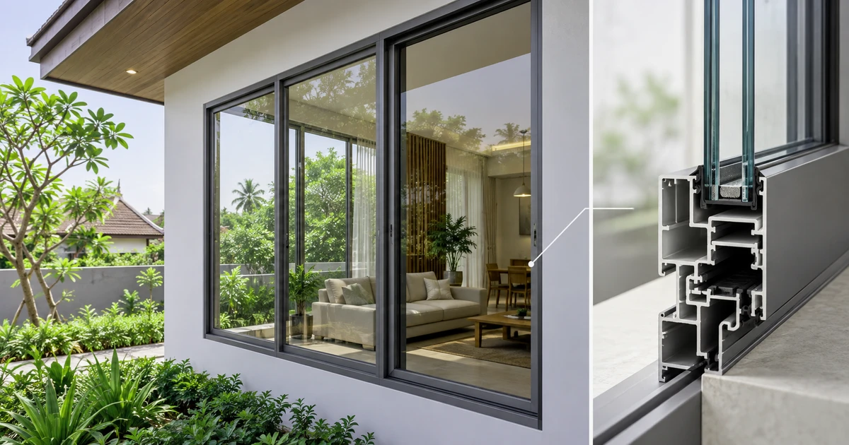 Aluminum frame: แนวทางออกแบบ โครงสร้าง และการระบายน้ำ | Forge Windows